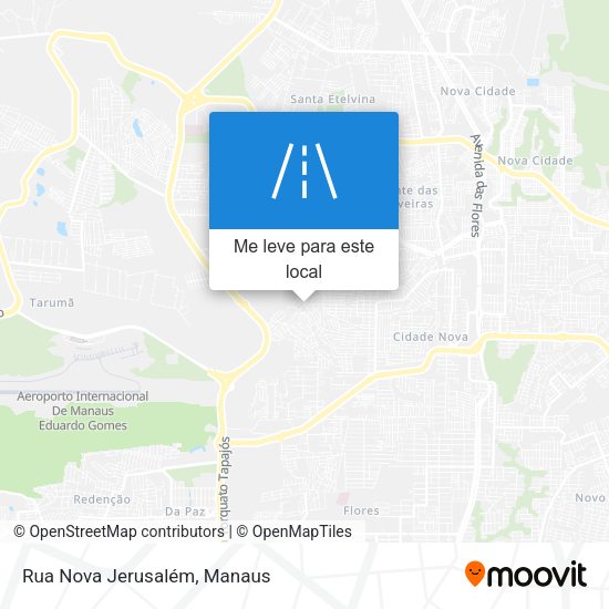 Rua Nova Jerusalém mapa