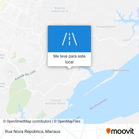 Rua Nova República mapa