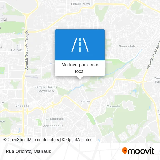 Rua Oriente mapa