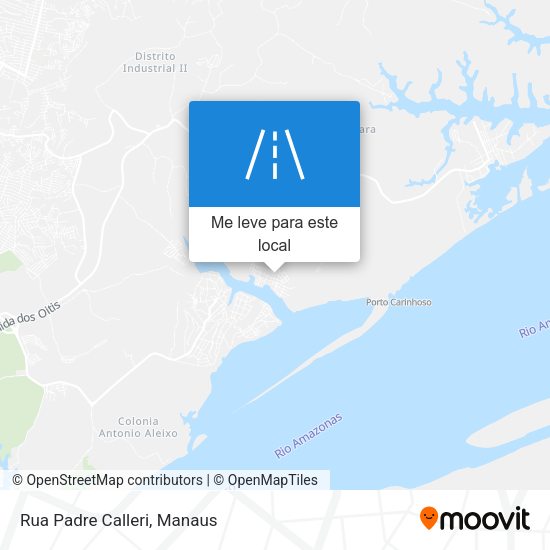 Rua Padre Calleri mapa