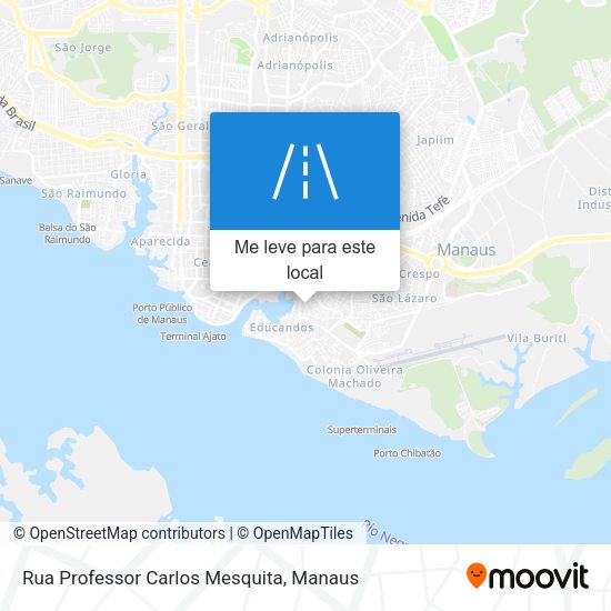 Rua Professor Carlos Mesquita mapa