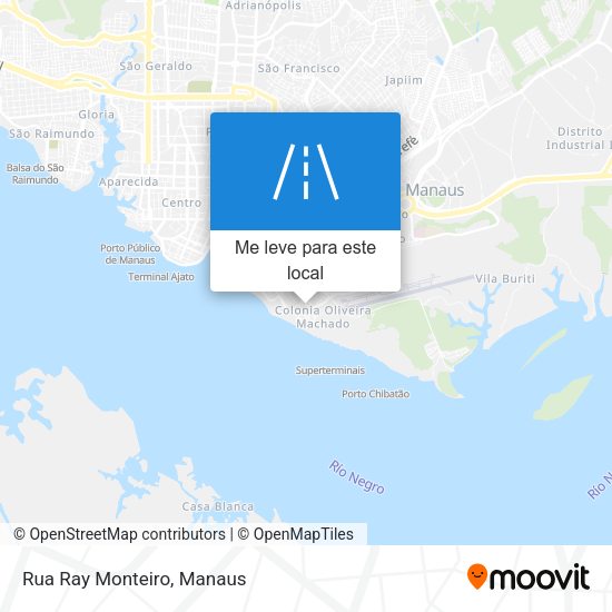 Rua Ray Monteiro mapa