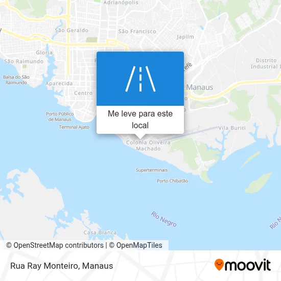 Rua Ray Monteiro mapa