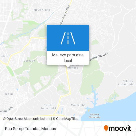 Rua Semp Toshiba mapa