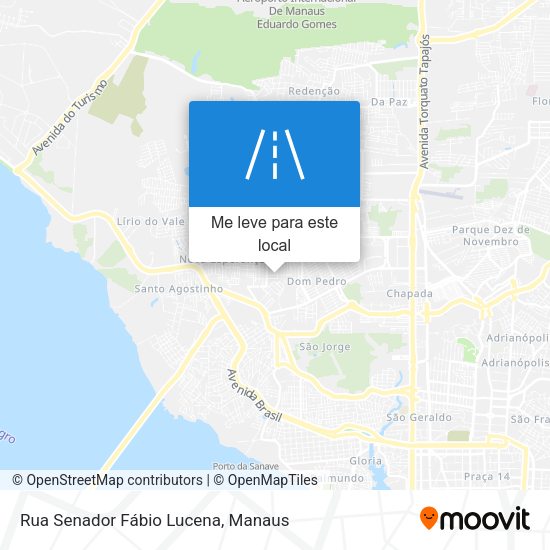 Rua Senador Fábio Lucena mapa