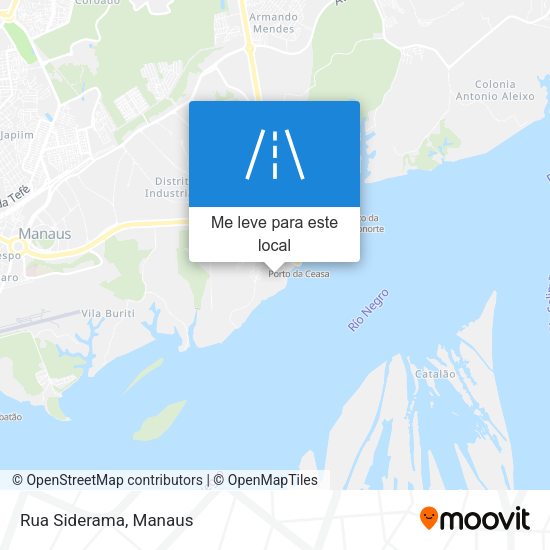 Rua Siderama mapa