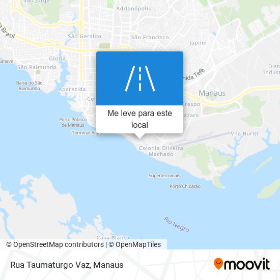 Rua Taumaturgo Vaz mapa