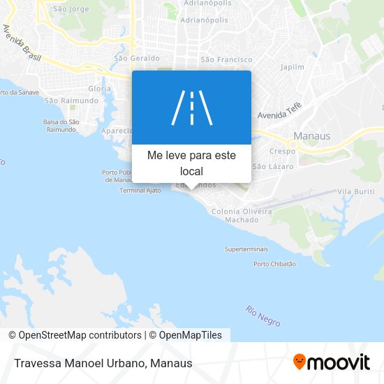 Travessa Manoel Urbano mapa