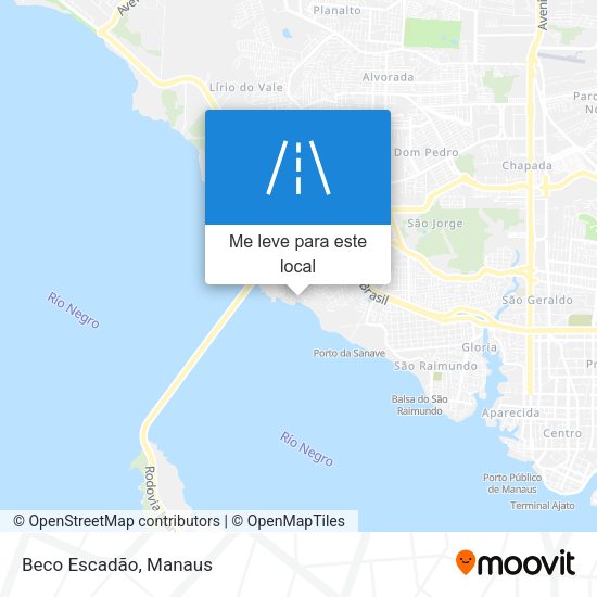 Beco Escadão mapa