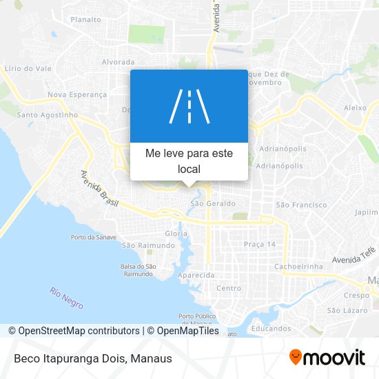 Beco Itapuranga Dois mapa