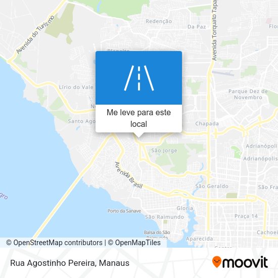 Rua Agostinho Pereira mapa