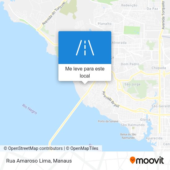 Rua Amaroso Lima mapa