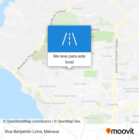 Rua Benjamin Lima mapa