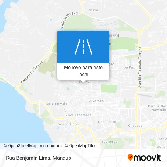 Rua Benjamin Lima mapa