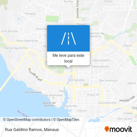 Rua Galdino Ramos mapa