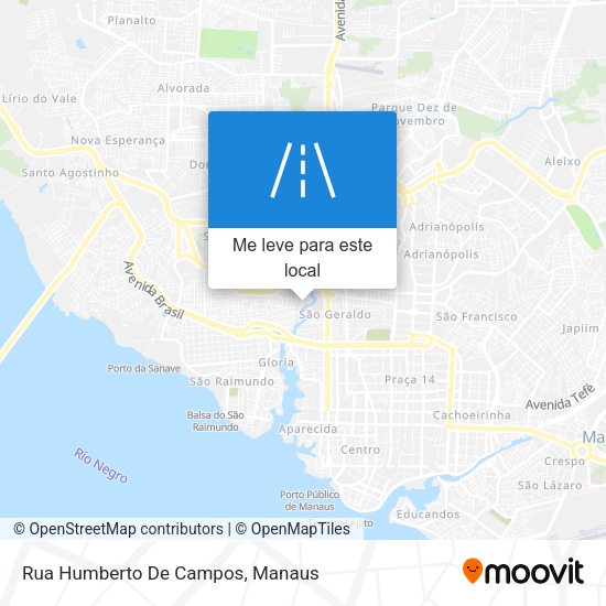 Rua Humberto De Campos mapa
