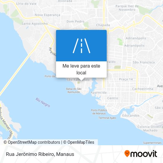 Rua Jerônimo Ribeiro mapa