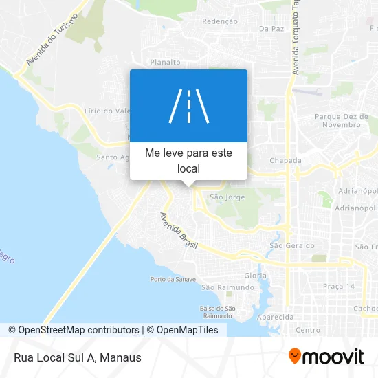 Rua Local Sul A mapa