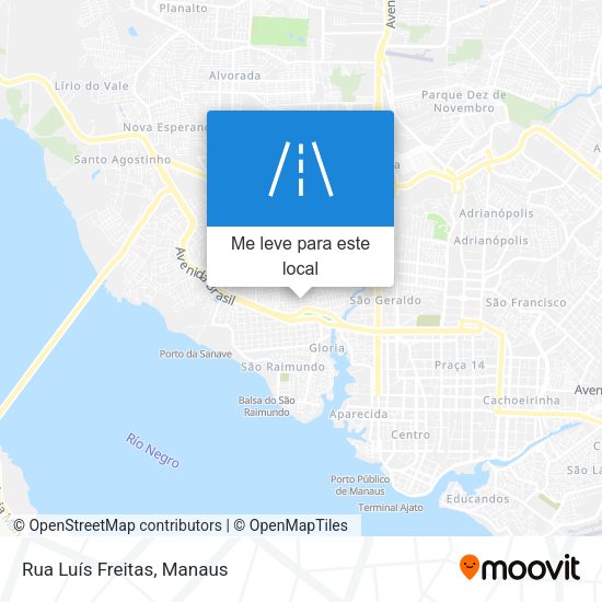 Rua Luís Freitas mapa
