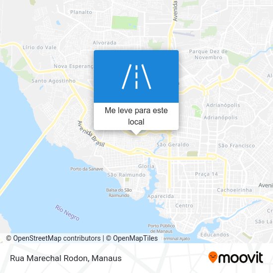 Rua Marechal Rodon mapa