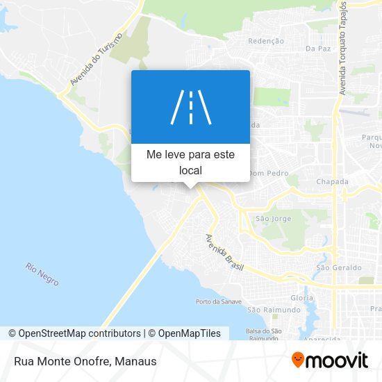 Rua Monte Onofre mapa