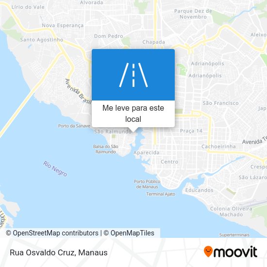 Rua Osvaldo Cruz mapa