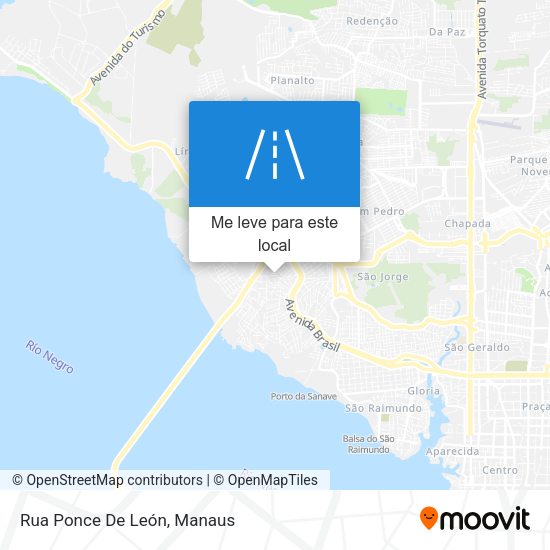 Rua Ponce De León mapa