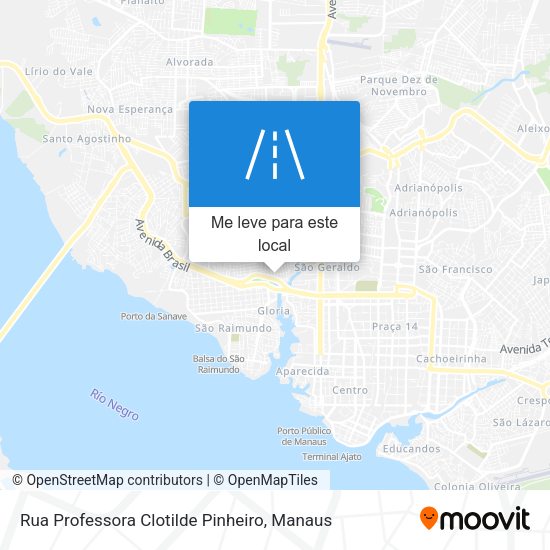 Rua Professora Clotilde Pinheiro mapa
