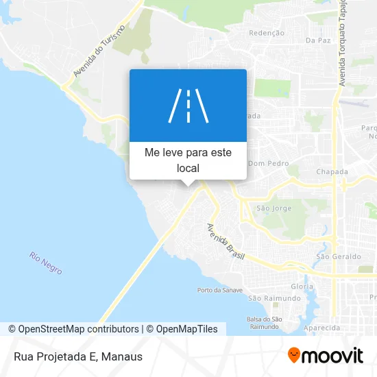 Rua Projetada E mapa