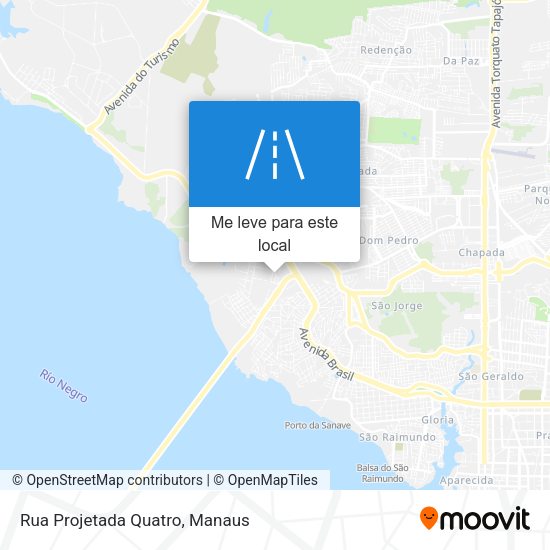 Rua Projetada Quatro mapa