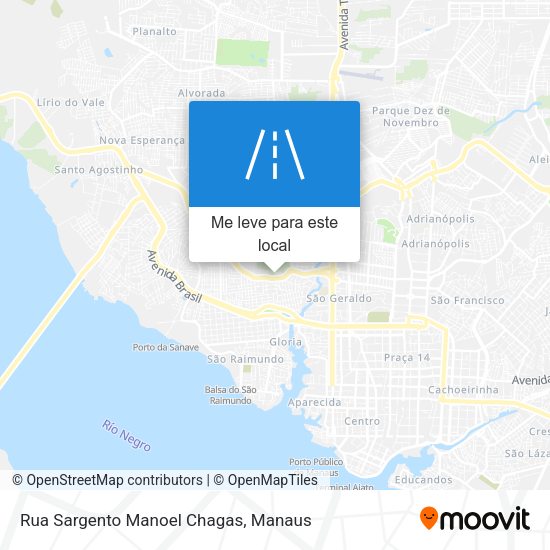 Rua Sargento Manoel Chagas mapa