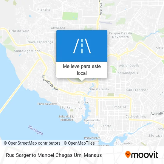 Rua Sargento Manoel Chagas Um mapa