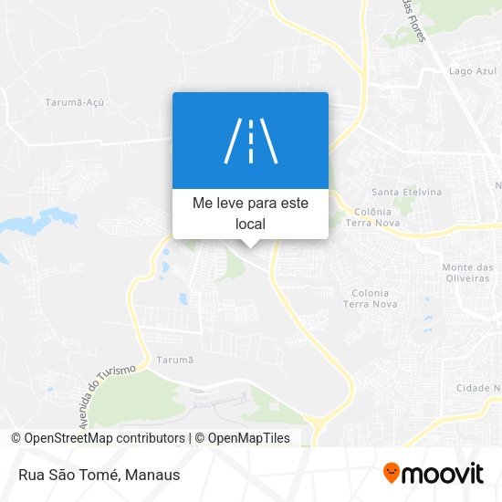 Rua São Tomé mapa