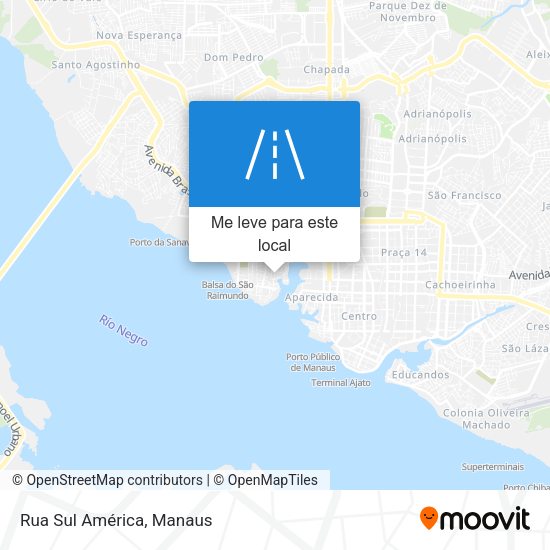 Rua Sul América mapa