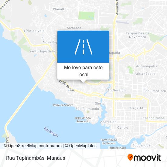 Rua Tupinambás mapa