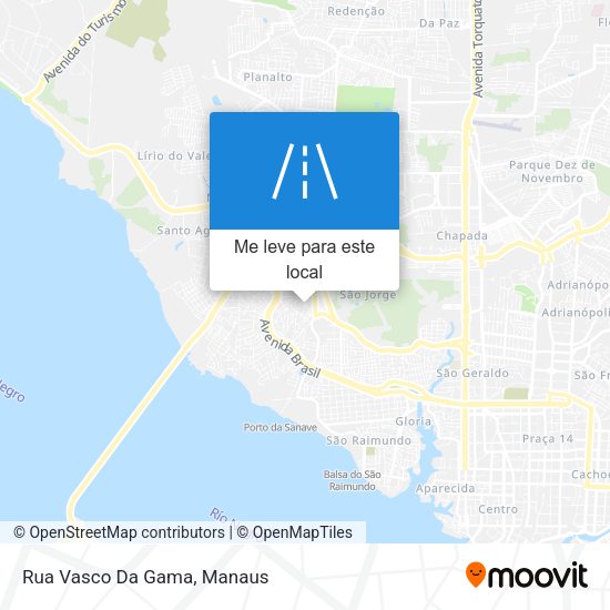 Rua Vasco Da Gama mapa