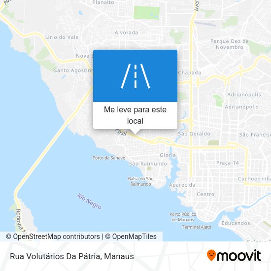 Rua Volutários Da Pátria mapa