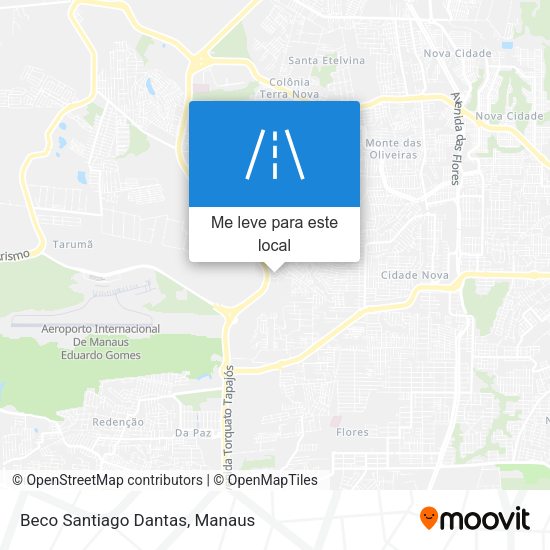 Beco Santiago Dantas mapa