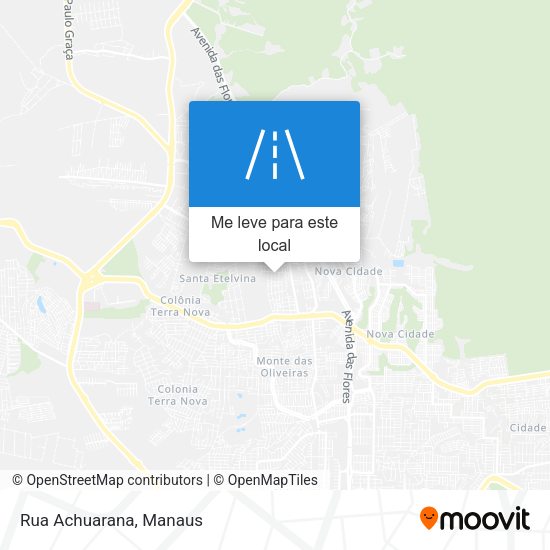 Rua Achuarana mapa