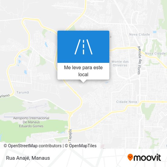 Rua Anajé mapa