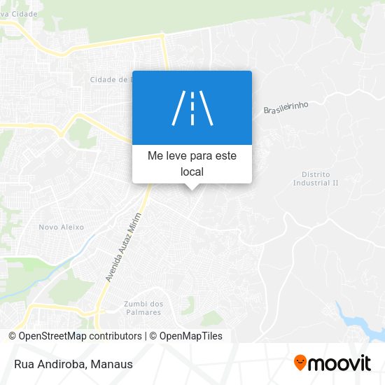 Rua Andiroba mapa