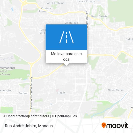 Rua André Jobim mapa