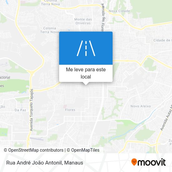 Rua André João Antonil mapa