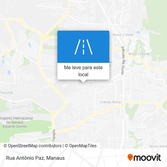 Rua Antônio Paz mapa