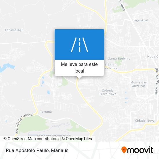 Rua Apóstolo Paulo mapa