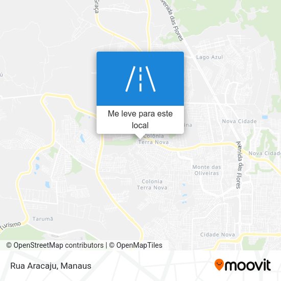 Rua Aracaju mapa