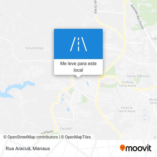 Rua Aracuã mapa