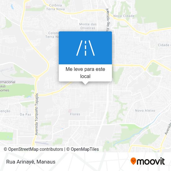 Rua Arinayê mapa