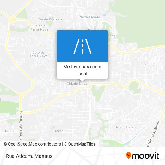 Rua Aticum mapa