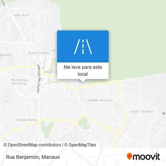 Rua Benjamim mapa